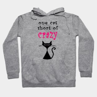 One Cat Short of Crazy Hoodie